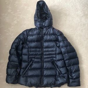 Navy Down Coat w/ Removable Hood (0’F warmth)